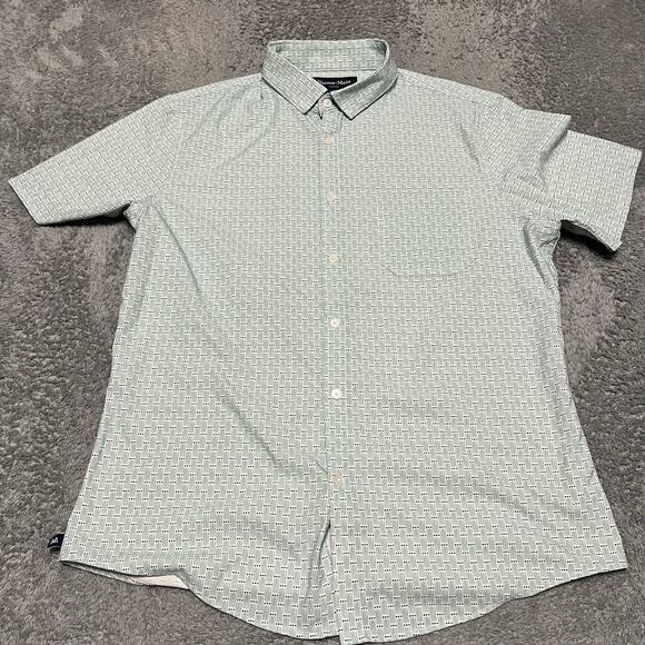 Mizzen+main Other - Mizzen+Main Leeward Shirt Mens Large Short Sleeve Button Up Performance Stretch